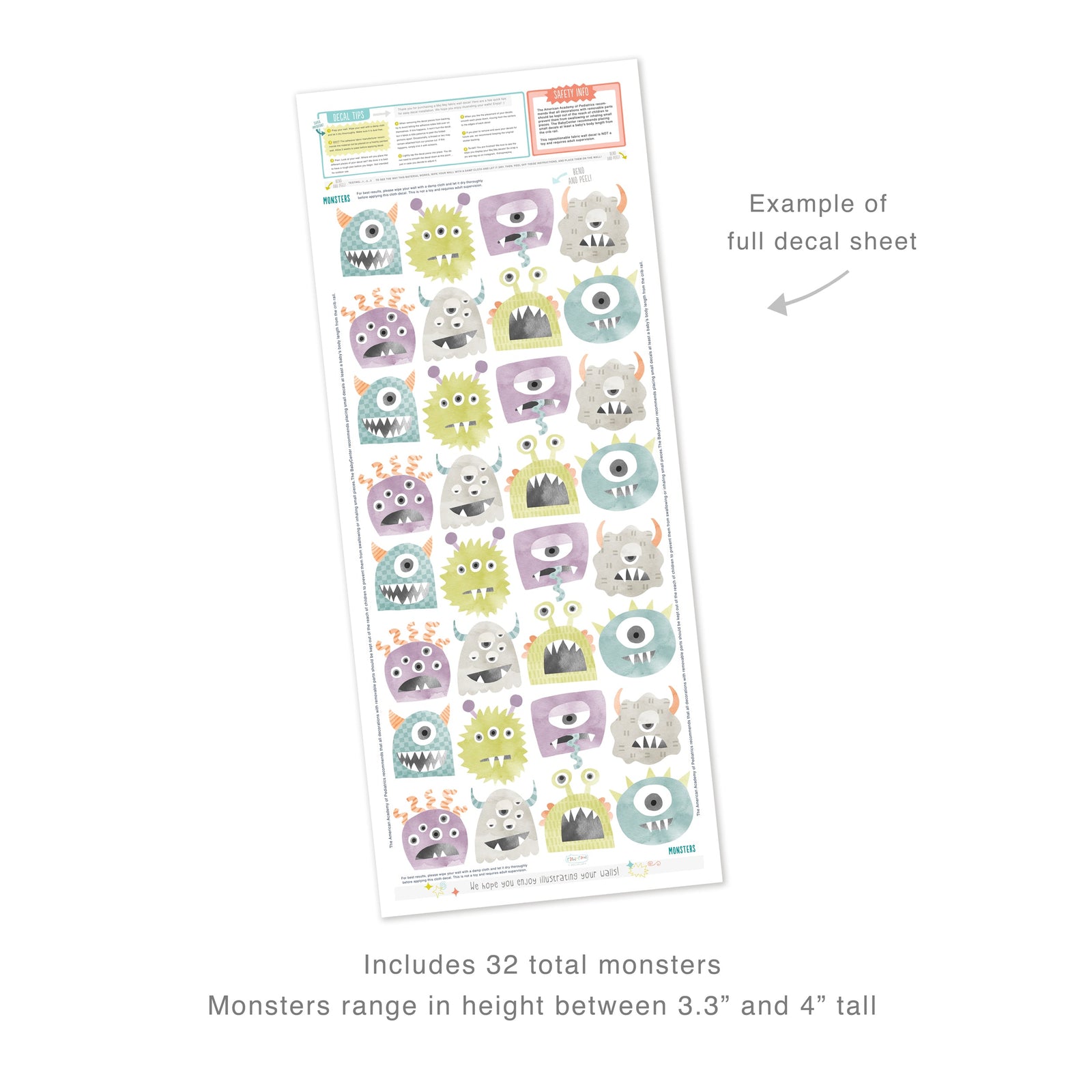 Monster Wall Decals