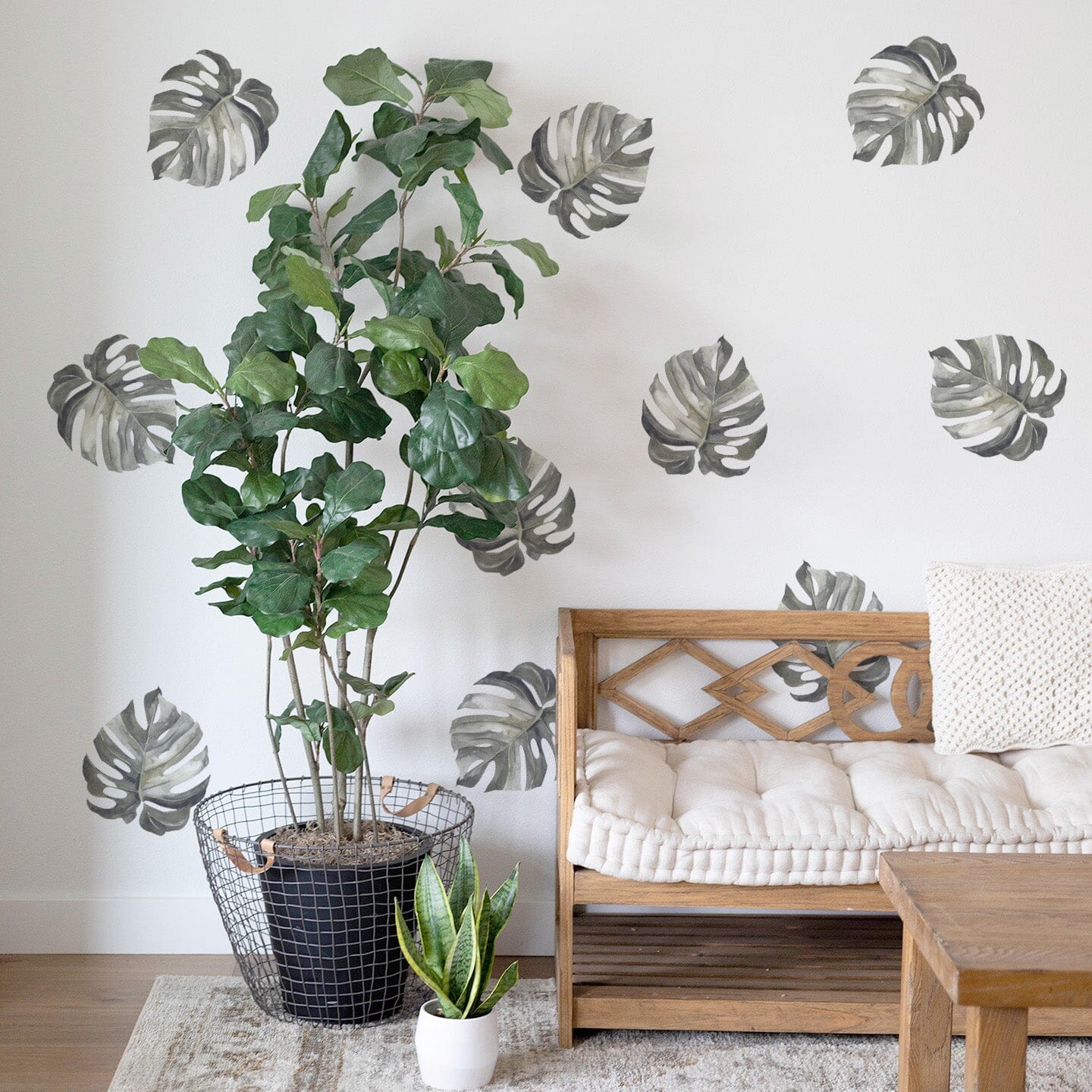 Mini Monstera Leaf Wall Decals
