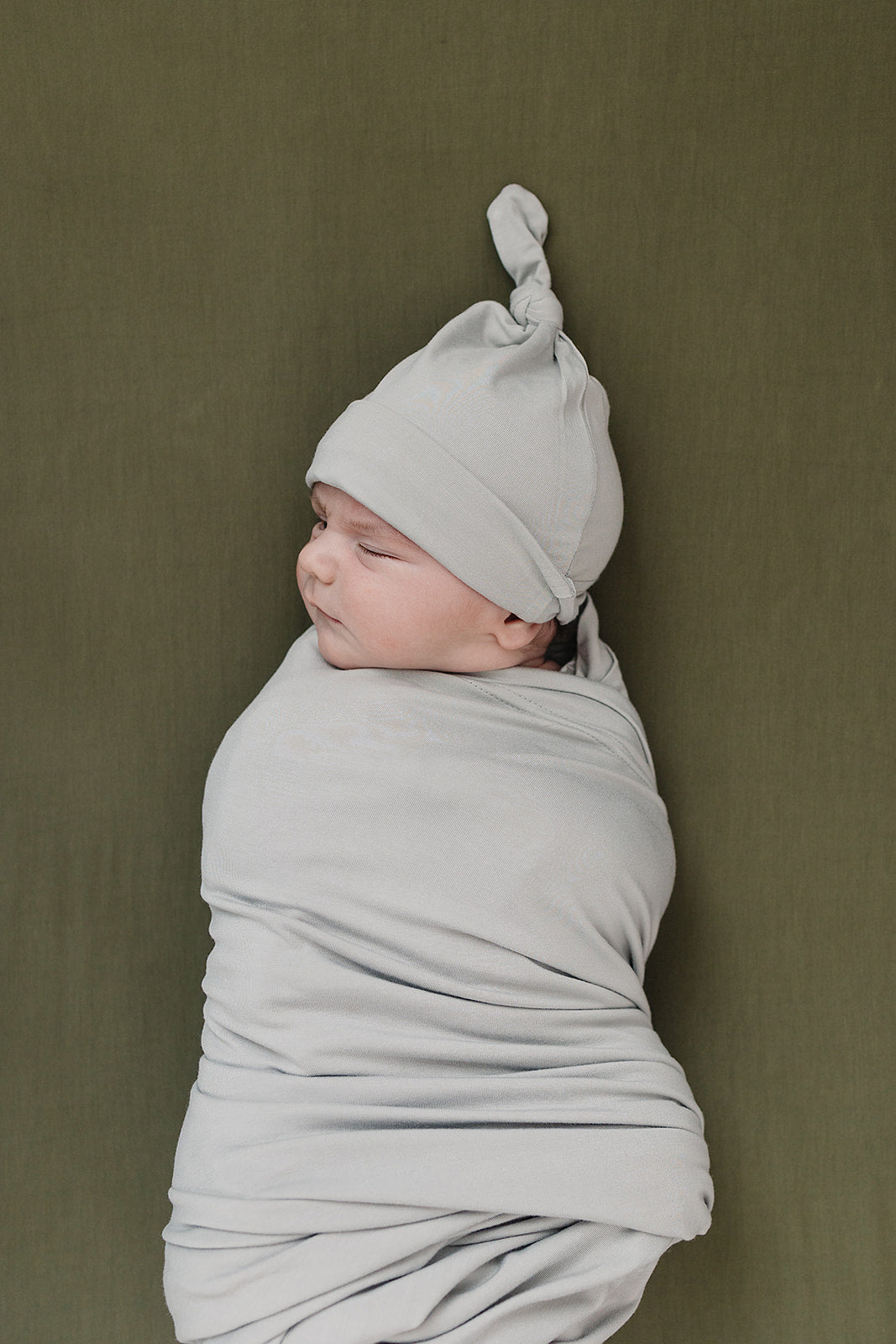Stone Bamboo Stretch Swaddle Blanket