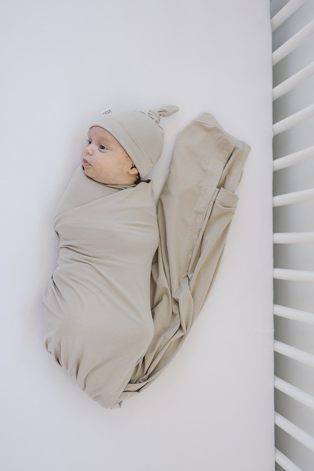 Oatmeal Bamboo Stretch Swaddle Blanket