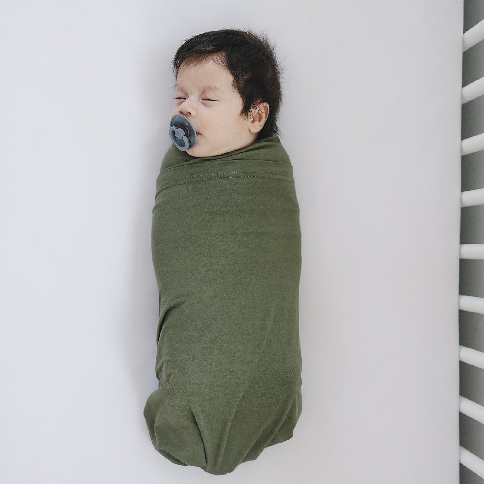 Olive Bamboo Stretch Swaddle Blanket