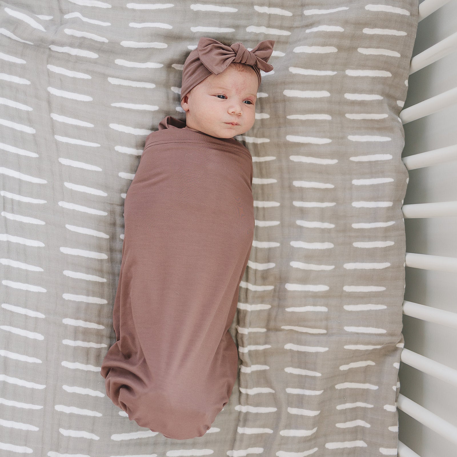 Plum Bamboo Stretch Swaddle Blanket