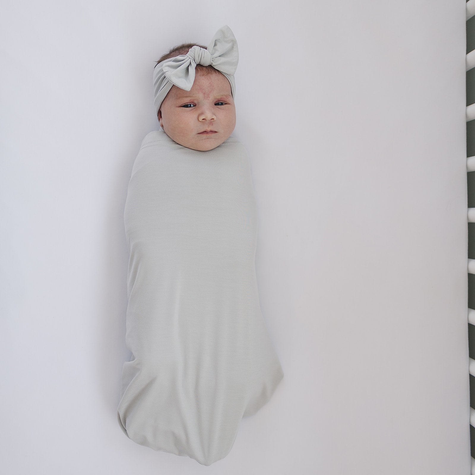 Stone Bamboo Stretch Swaddle Blanket