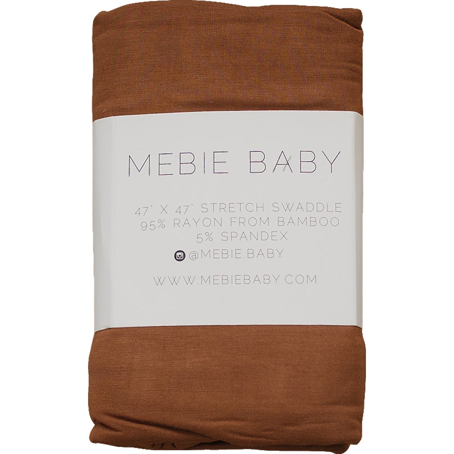 Rust Bamboo Stretch Swaddle Blanket