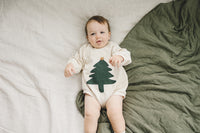 Christmas Tree French Terry Bubble Romper