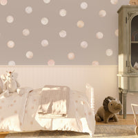 Light Watercolor Dot Wall Decals meant for Gray Walls