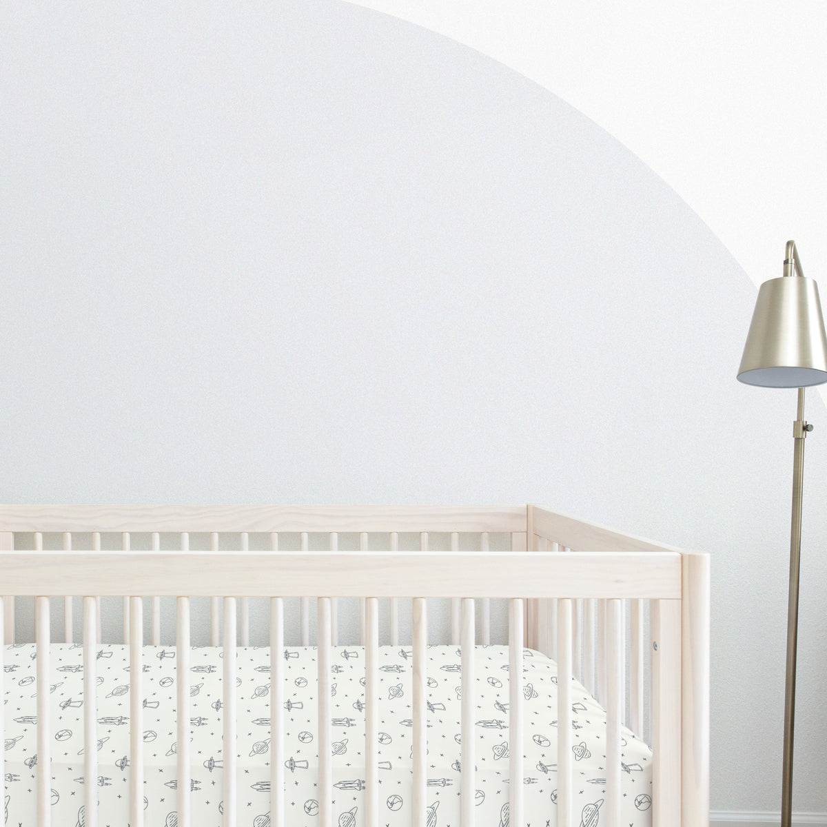 Celestial Organic Crib Sheet