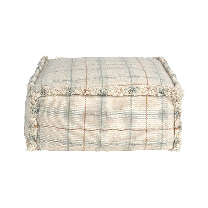 Tartan Plaid Handloomed Pouf