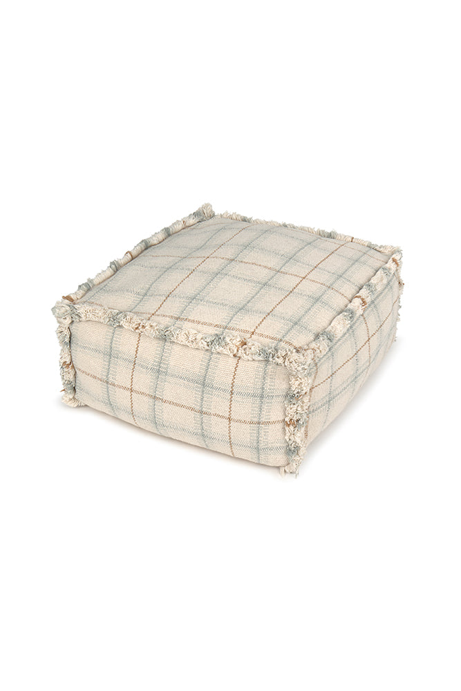 Tartan Plaid Handloomed Pouf