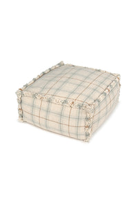Tartan Plaid Handloomed Pouf