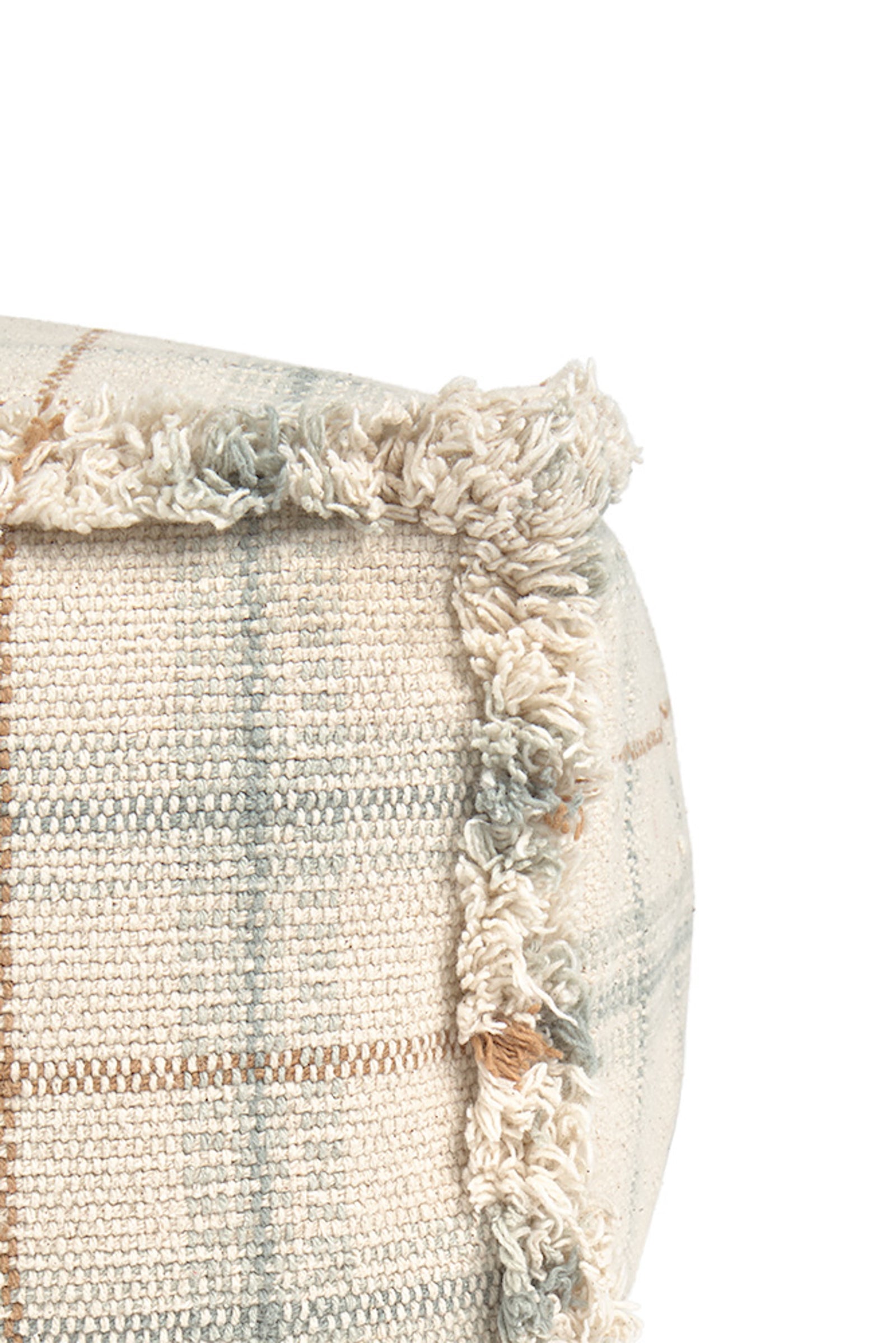 Tartan Plaid Handloomed Pouf