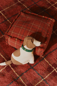 Tartan Plaid Handloomed Pouf