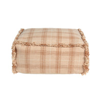 Tartan Plaid Handloomed Pouf