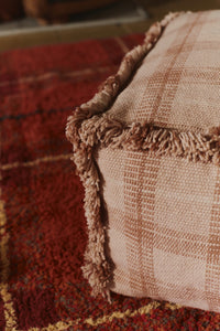 Tartan Plaid Handloomed Pouf