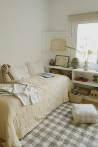 Vichy Checked Pouf