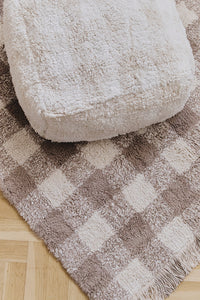 Vichy Checked Pouf