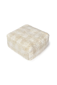 Vichy Checked Pouf