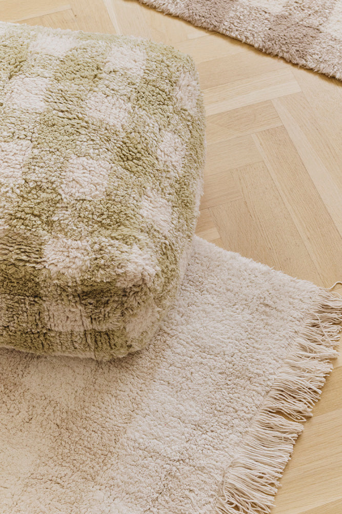 Vichy Checked Pouf
