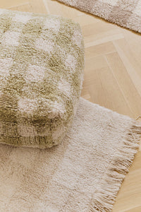 Vichy Checked Pouf