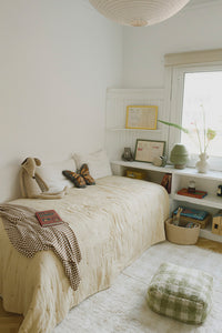 Vichy Checked Pouf