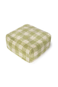Vichy Checked Pouf