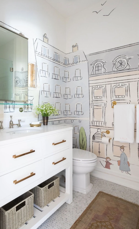 Parisian Street Wallpaper Mural