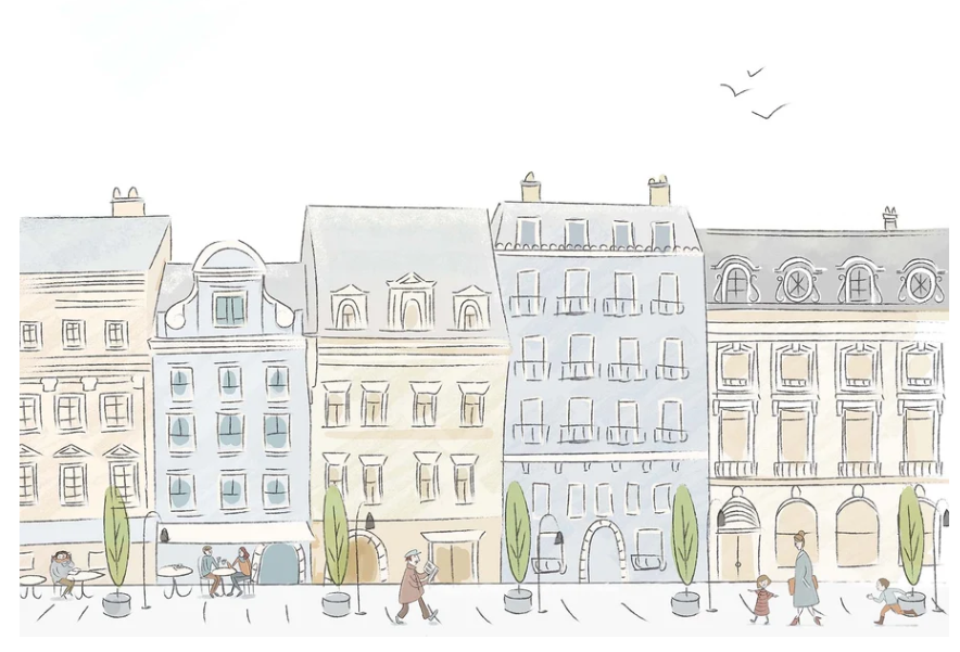 Parisian Street Wallpaper Mural