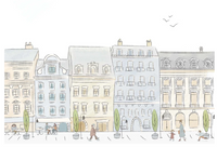 Parisian Street Wallpaper Mural