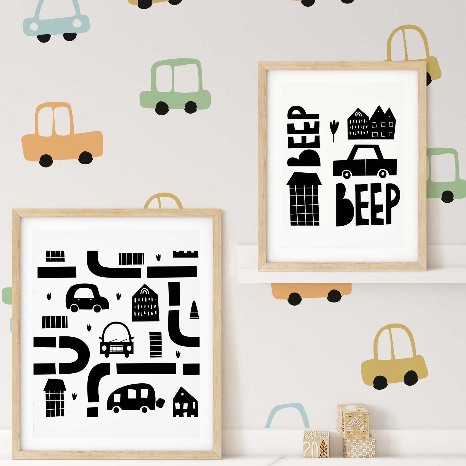 Pastel Car Wall Decals