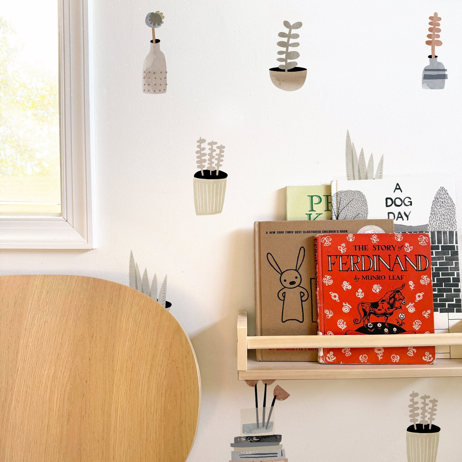 House Plant Toss Wall Decals - Latte