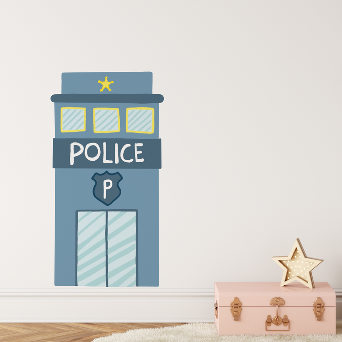 Police Station Wall Decal