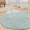 Linen Round Playmat - Green