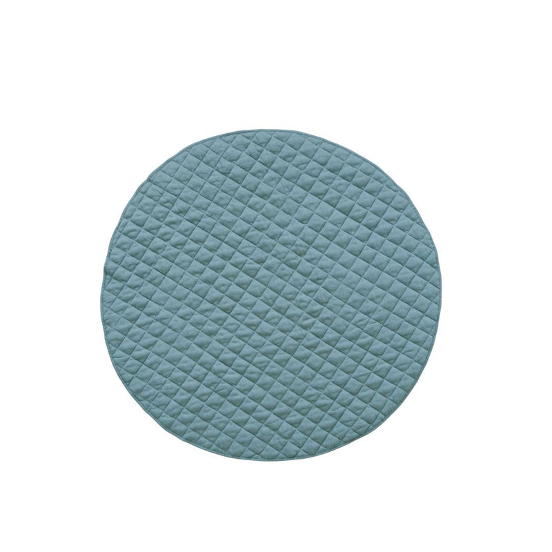 Linen Round Playmat - Green