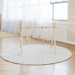 Linen Round Playmat - Taupe