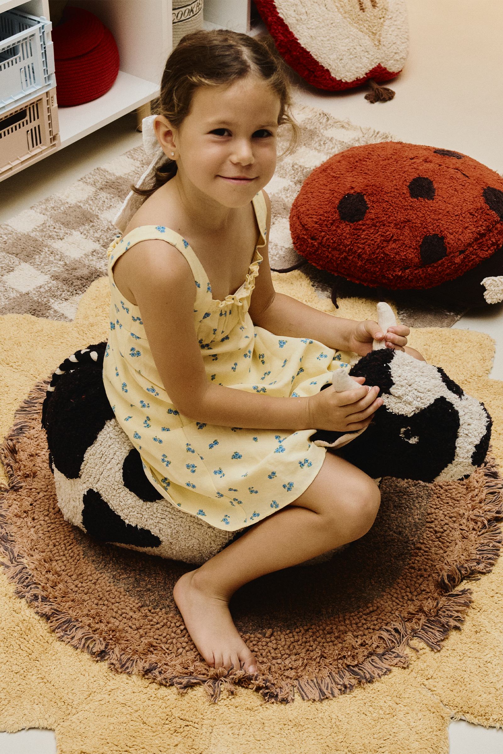 Lola Cow Pouf
