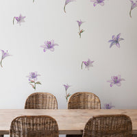 Purple Lillies Wall Decal Set