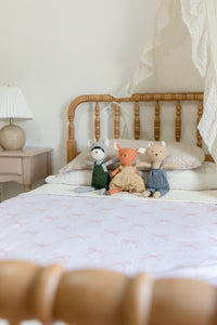 Ribbon Quilted Crib Blanket