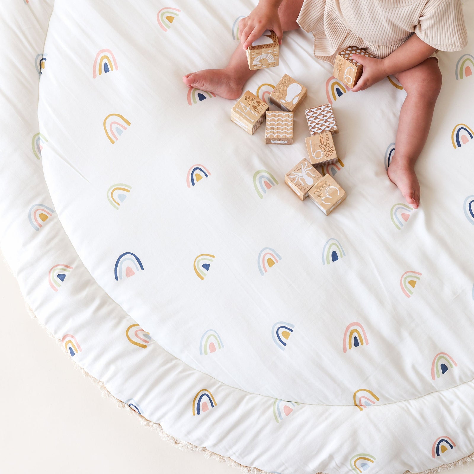 Rainbow Organic Cotton Play Mat
