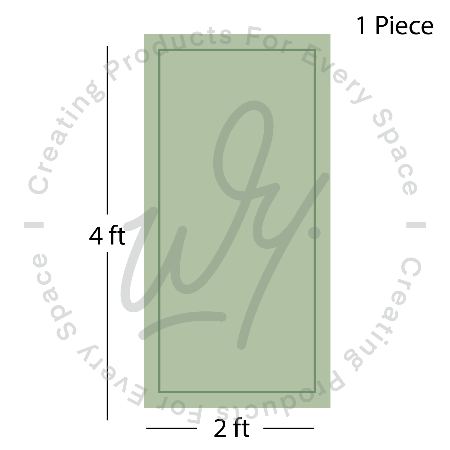 Rectangle Molding Wall Decal Panels