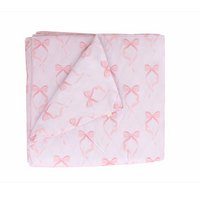Ribbon Quilted Crib Blanket