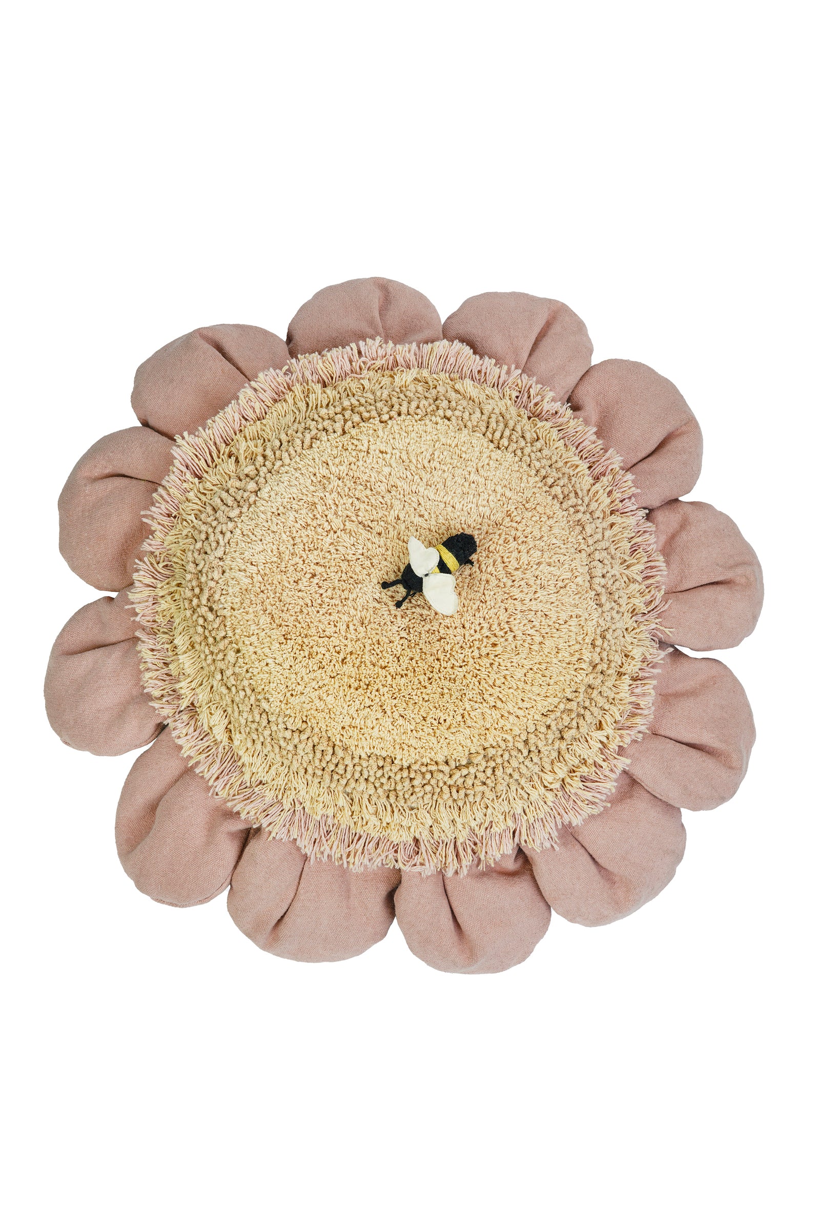 Pink Daisy Floor Cushion
