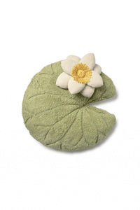 Water Lily Pad Floor Cushion with Removable Flower