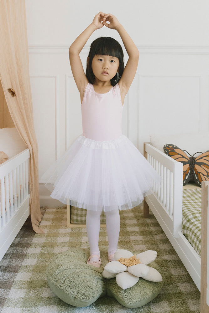 Ballerina standing on Water Lily Pad Floor Cushion