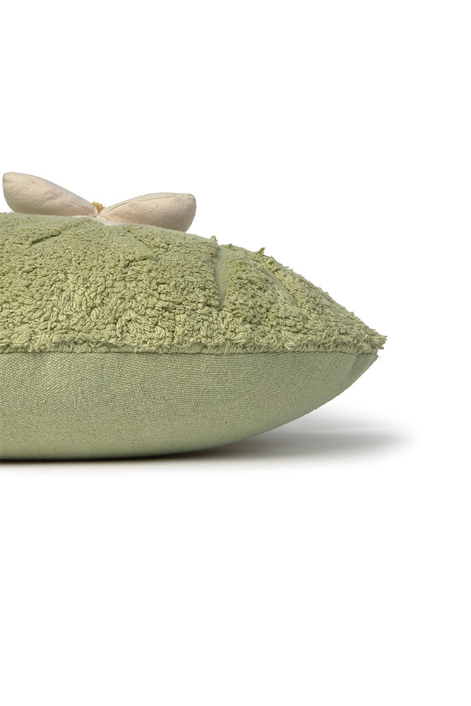 Side View of Water Lily Pad Floor Cushion
