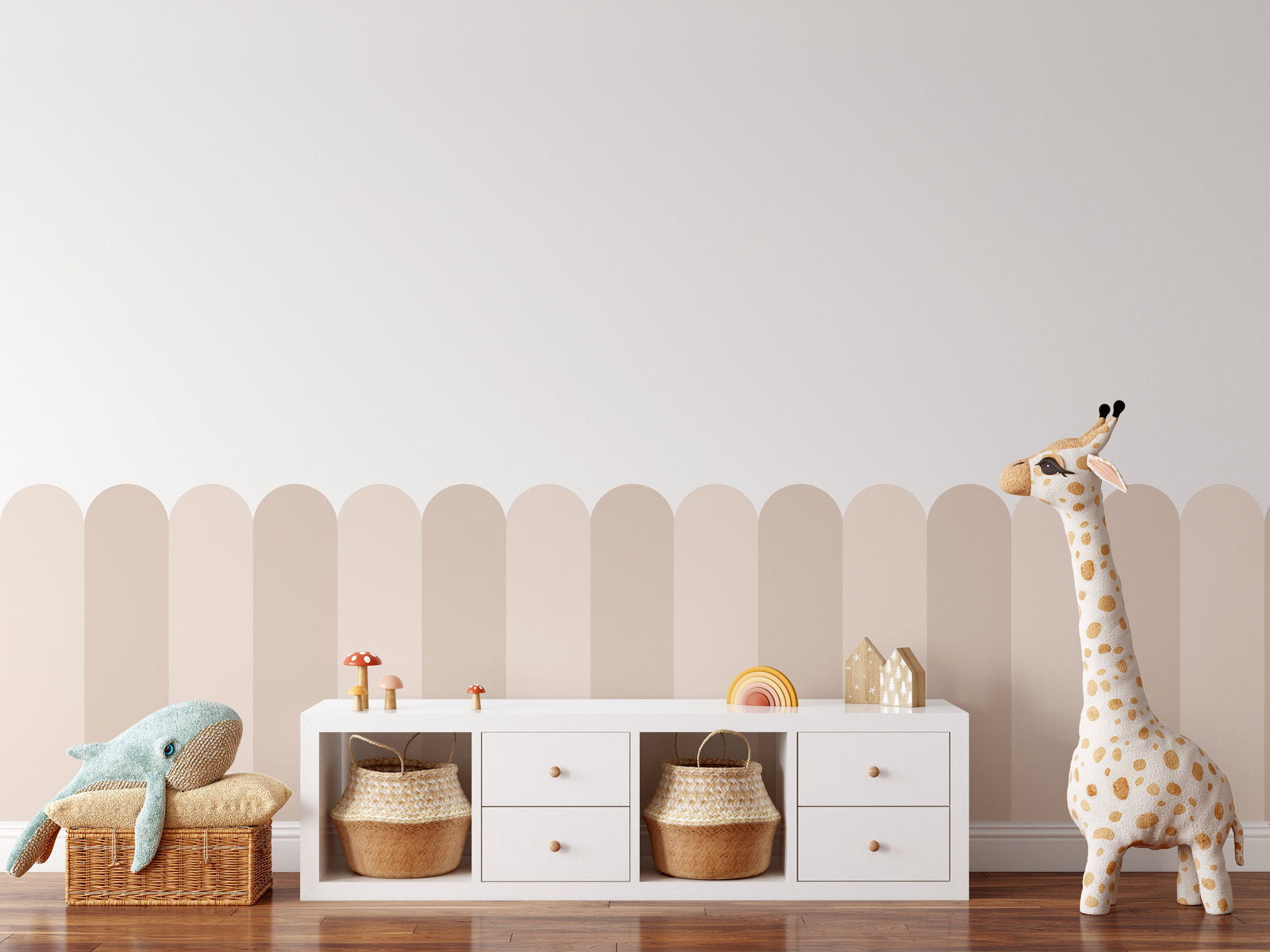 Scalloped Molding Wall Decal Panels