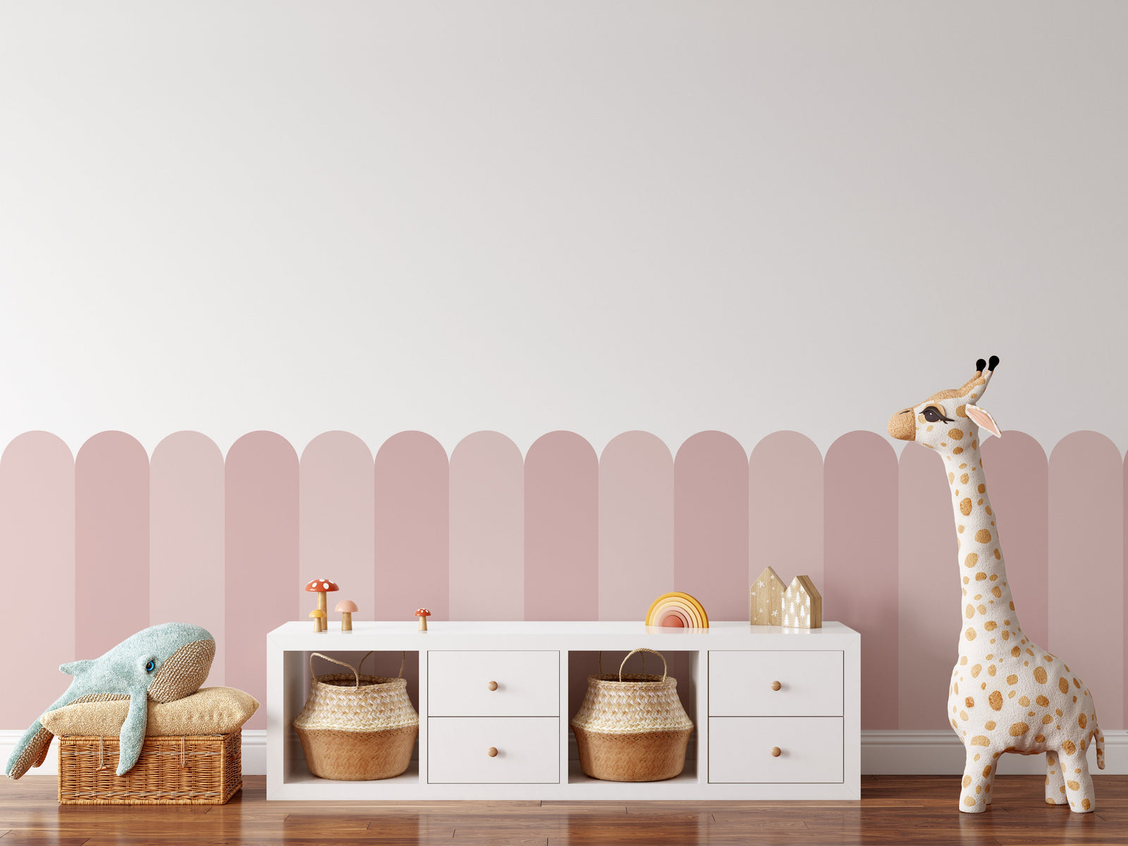 Scalloped Molding Wall Decal Panels