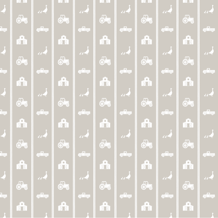 Neutral Farm Themed Wallpaper