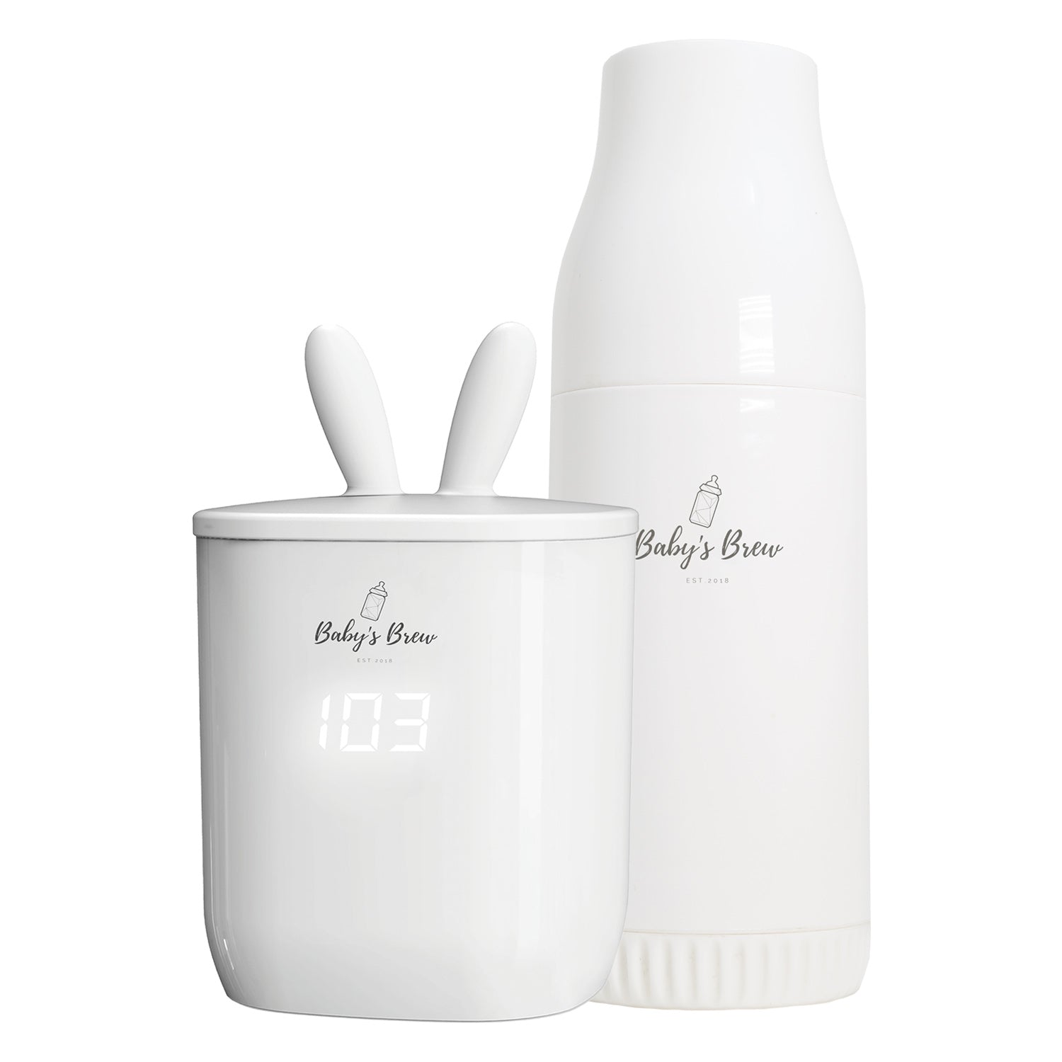 The Baby's Brew Portable Bottle Warmer Pro + Formula Dispenser Set