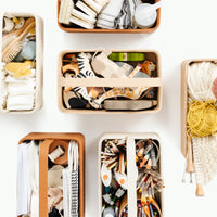 Small Vegan Leather Storage Caddy