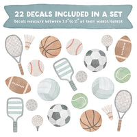 All Star Sports Fabric Wall Decals